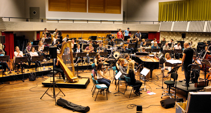 Wat vooraf ging bij de repetities (foto Roelof Rump, StrangeArt)