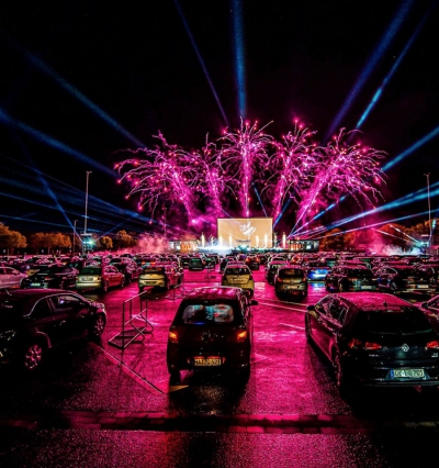 Drive-in rave in Duitsland