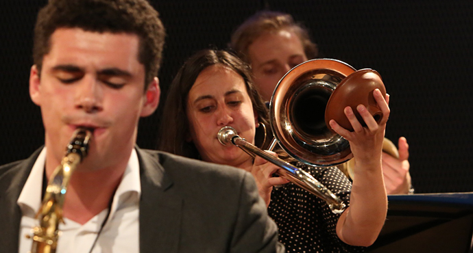 Concert Jazz Band zónder geluid