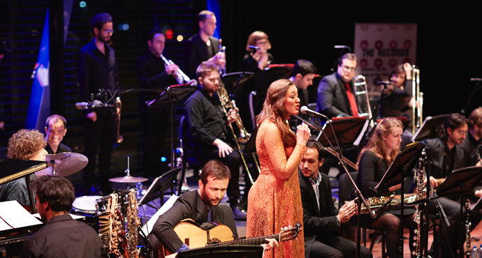 De BvR FLAMENCO BIG BAND op het podium!