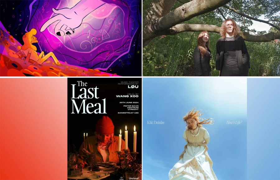 Met de klok mee: Miss Universe vs. The Sun / D’échos – labyrinth  / How’s Life / The Last Meal