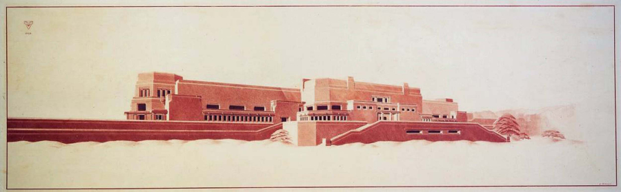 Henry van de Velde, ontwerp voor het museum bij de Franse berg, 1923-1926