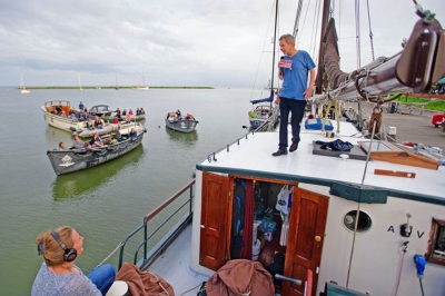 Optreden vanaf een bootje