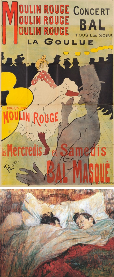 (onder) Dans le lit, 1893, olieverf op karton, Musée d’Orsay