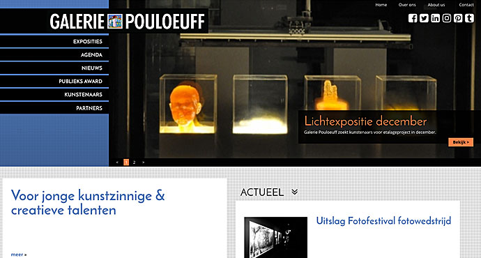 de nieuwe look van Galerie Pouloeuff