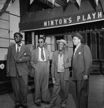 Thelonious Monk, Roy Eldridge, Howard McGee en Teddy Hill