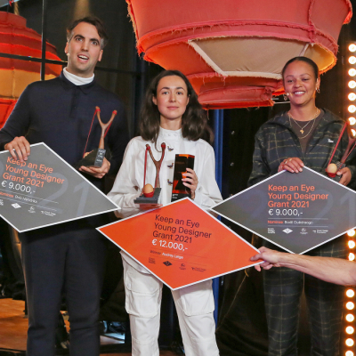 Audrey, Bodil en Bob: Van harte gefeliciteerd met de Young Designer Grant 2021!