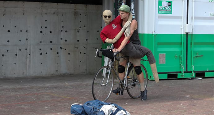 Wat blijft er op een festival over van een uitgepakte zeecontainer?