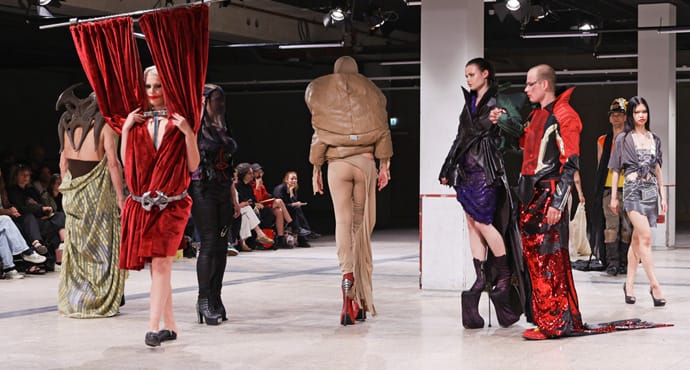 Show van mode die je (nog) niet kunt kopen in een drukbezochte verlaten winkel